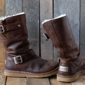 UGG Leather Boots, size 6
